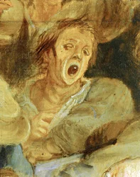 En kirkefestival eller bryllup i en landsby, ca. 1635–38 (olje på tre)