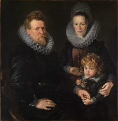 Portrett av gullsmeden Robert Staes fra Brussel, hans kone Anna og deres sønn Albert