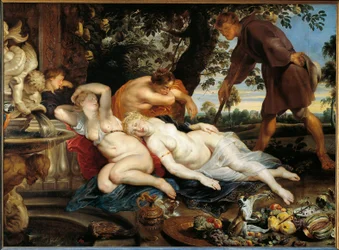 Cimon og Iphigenia (olje på lerret, ca. 1617)