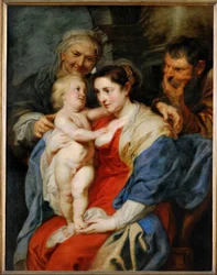 Den hellige familien med Saint Anne