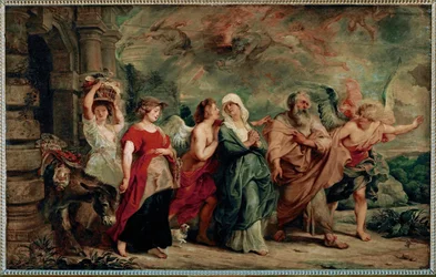 Lot og familien hans forlater Sodoma