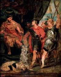 Mucius Scaevola før Porsenna, 1630-årene.