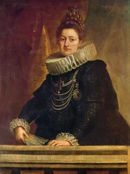 Portrett av Isabella Clara Eugenia av Habsburg (1566 - 1636), infanta av Spania