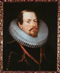 Portrett av en flamsk herre med ruff (olje på lerret)
