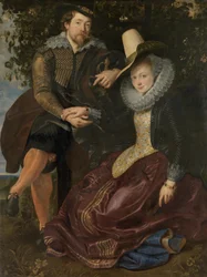 Rubens og Isabella Brant i kaprifollysthus