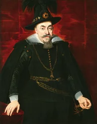 Sigismund III Vasa, konge av Polen og Sverige og storhertug av Litauen - Portrett av Sigismund III Vasa, konge av Polen (1566-1632), av Rubens, Pieter Paul (1577-1640). olje på lerret
