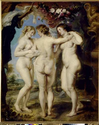 The Three Graces - olje på lerret