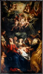 Omskjæringen Maleri av Peter Paul (Pierre-Paul) Rubens (eller Peter Paul eller Petrus Paulus) (1577-1640) Genes fra 1600-tallet, kirken til de hellige Andrea og Ambrogio (o del Gesu)