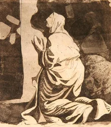 Elia i villmarken (akvatint)
