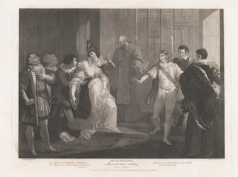 Hero Fainting in Church Shakespeare, Much Ado About Nothing..., først utgitt 1789, gjenutgitt 1852.
