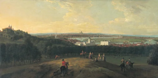 London fra Greenwich Park, 1718.