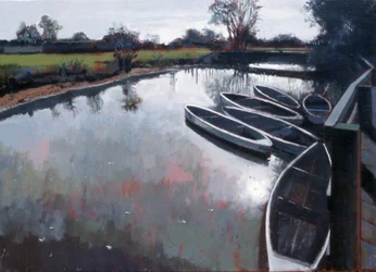 Barcombe Mills, Sussex, 2007 (olje på lerret)