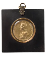 Portrettplakett av admiral Lord Nelson, ca. 1805 (forgylt bronse)