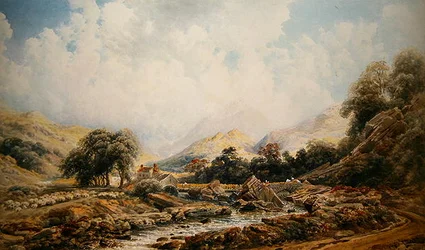 Brougham Mill (akvarell på papir)