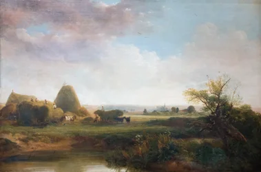 Høyhøsting, ca. 1815–30 (olje på lerret)