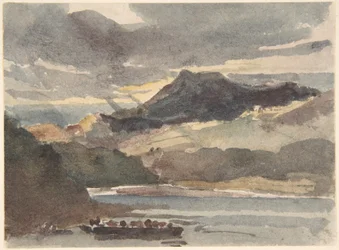 Studie til «Fergen» - Snowdon fra Llyn Padran, Nord-Wales