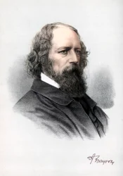 Alfred Tennyson, 1st Baron Tennyson, engelsk poet, c1890.