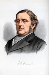 William Vernon Harcourt , britisk liberal statsmann, c1890.