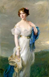 Portrett av grevinne Anastasia Mikhailovna de Torby, 19. århundre