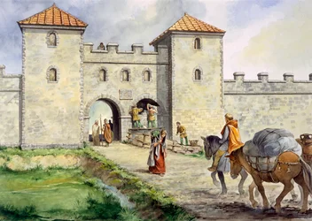Birdoswald romerske fort, c3. århundre, c1990-2010
