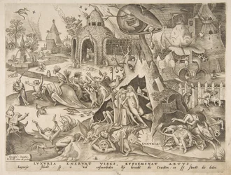 Lust Luxuria fra The Seven Deadly Sins, 1558.