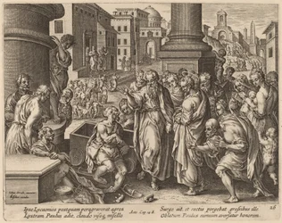 Saint Paul helbreder den lamme mannen i Lystra