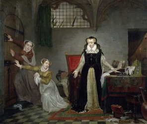 Mary Stuart (1542-87) ved avreise for hennes henrettelse, 8. februar 1587