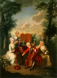 Prins Frederick Louis, Prince of Wales, spilte 