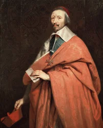 Portrett av Armand Jean du Plessis, kardinal de Richelieu (olje på lerret
