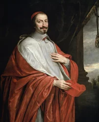 Portrett av kardinal Jules Mazarin (olje på lerret