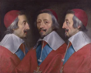 Trippelportrett av Richelieus hode, 1642