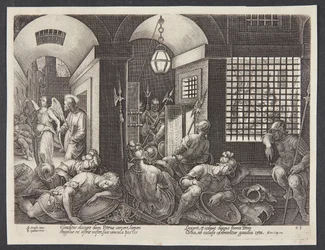 St. Peter frigjort fra fengselet av engelen
