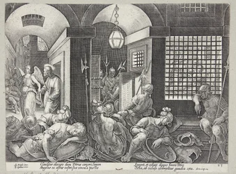 St. Peter frigjort fra fengselet av engelen