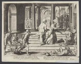 St. Peter helbreder lamme ved den vakre porten