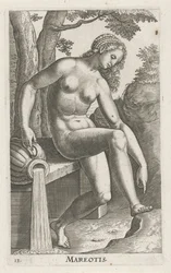 Vannymfen i havet Mareotis (tittel på objekt) Stroom- en waternimfen (serietittel) Oceanitid-nymfer, epihidrid potamidus naiads (serietittel)