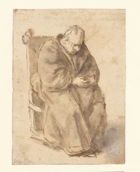 Joost van den Vondel, sittende