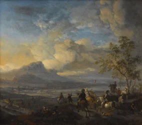 Falkejakten, ca. 1658–1660 (olje på kobber)