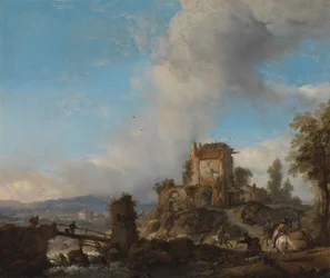 Hjortejakten, ca. 1655–1656 (olje på kobber)