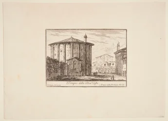 Norsk: Gudinnen Vestas tempel. 1. Fortuna Viriles tempel