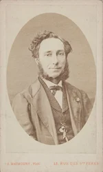 Portrett av fiolinisten og komponisten Camillo Sivori 1815-1894.