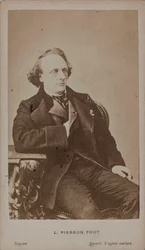 Portrett av pianisten og komponisten Henry Litolff 1818-1891.