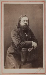 Portrett av poeten Théophile Gautier 1811-1872, 1872.