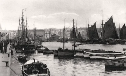 The Barbican, Plymouth, Devon, tidlig på 1900-tallet.