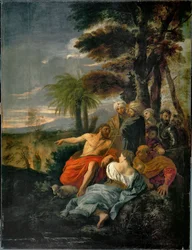 Den hellige Jean-Baptist prechant dans le desert - Den hellige Johannes Døperen preker i ørkenen …