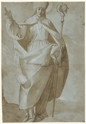 Saint Abbondio med gjæring og stav
