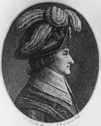 Portrett av Lazare Nicolas Marguerite, Comte Carnot (1753-1823), fransk general, politiker, ingeniør og matematiker, gravering