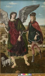 Erkeengelen Rafael og Tobias, 1465-70