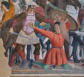 Slaget ved Herakleios og Khosroes, detalj fra Historiene om det sanne korset (freske)
