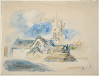 Kalvariet og kirken i Nizon, nær Pont-Aven
