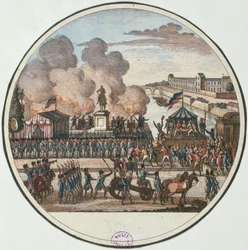 Proklamasjon av landet i fare 22. juli 1792, ca. 1794-1802 (gravering)